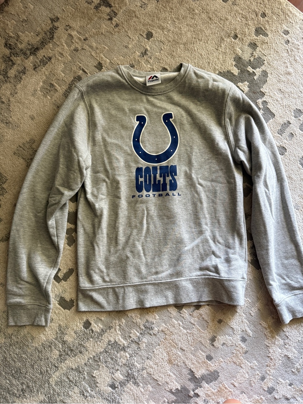 Indianapolis Colts Gray Crewneck Sweatshirt